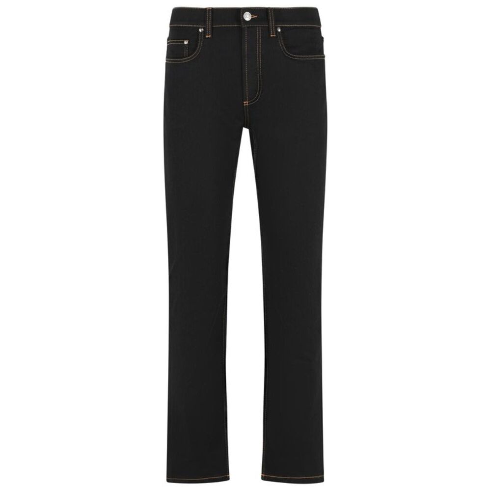 Versace Black Cotton Jeans Men